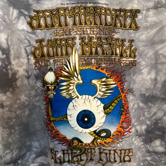 VINTAGE ROCK TEE: Jimi Hendrix, Mens L - Picture 2 of 2